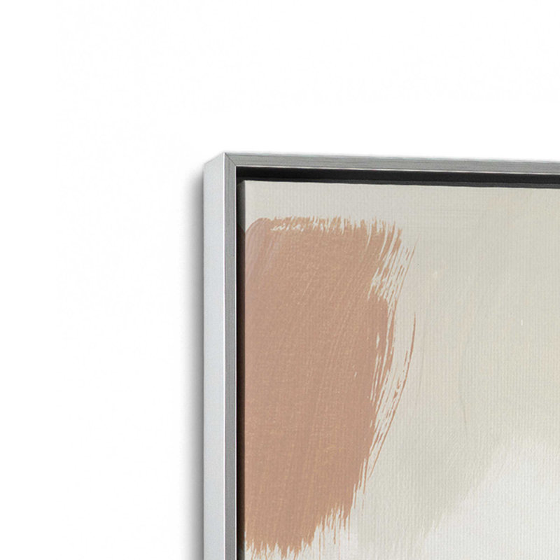 Ink and Earth v1 Print on Canvas, Polished Chrome Floater Framed, 48.75" H x 32.75" W x 1.75" D