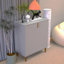 Console de 25,9 po Akasia, table de canapé, console avec 2 portes