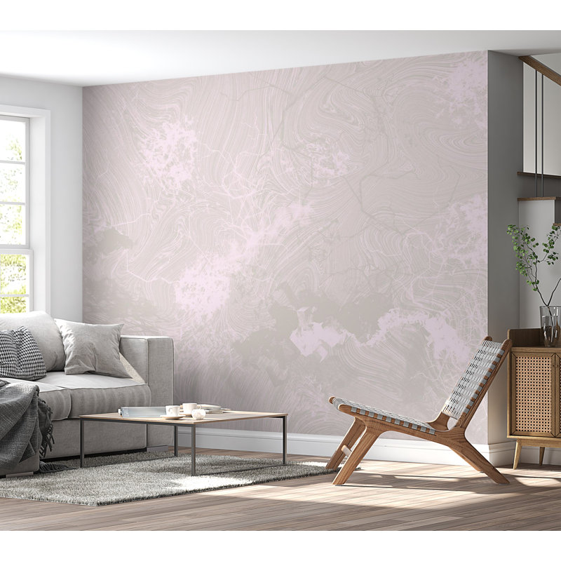 Peel & Stick Wall Mural - Light Grey Mixture, 82" L x 115" W