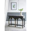 Console 47,2 x 15,7 x 31,9 po en bois noir avec accents dorés