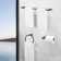 Redolent 3-Piece Bath Hardware Set With Adjustable Expandable Hand Towel Bar, Toilet Paper Holder And Towel Ring In Grey