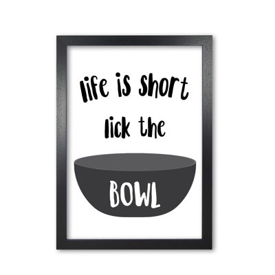 Lick The Bowl - Print