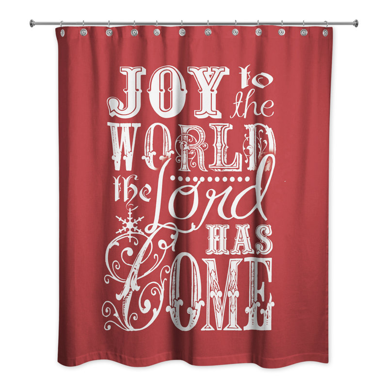 Rideau de douche simple joy to the world Retha