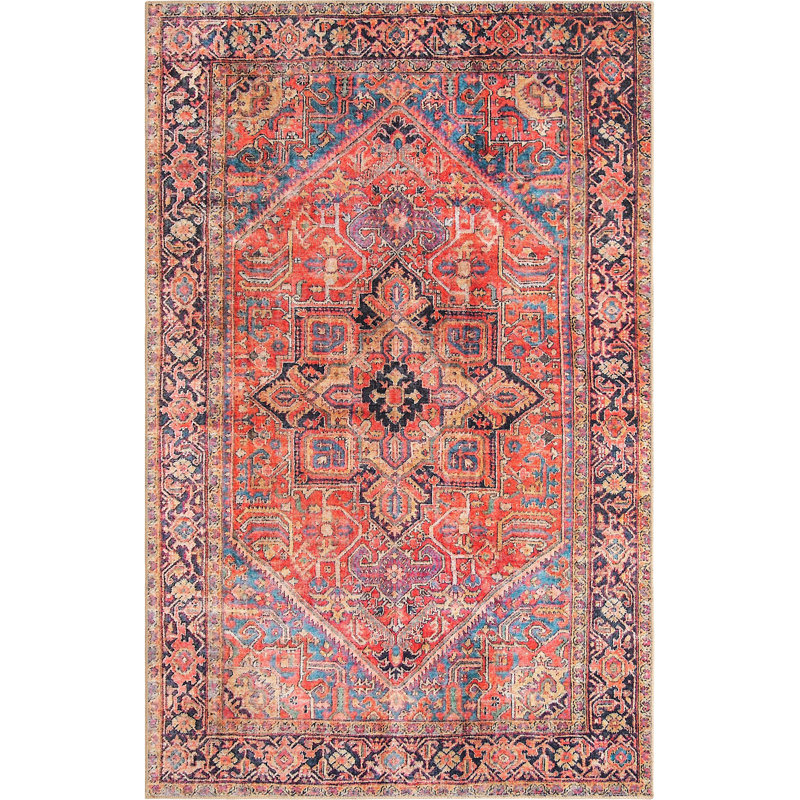 Mauri Chenille Oriental Indoor Rug, Rectangle 5' x 8'
