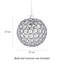 17cm H Round Pendant Shade ( Screw On ) in Chrome