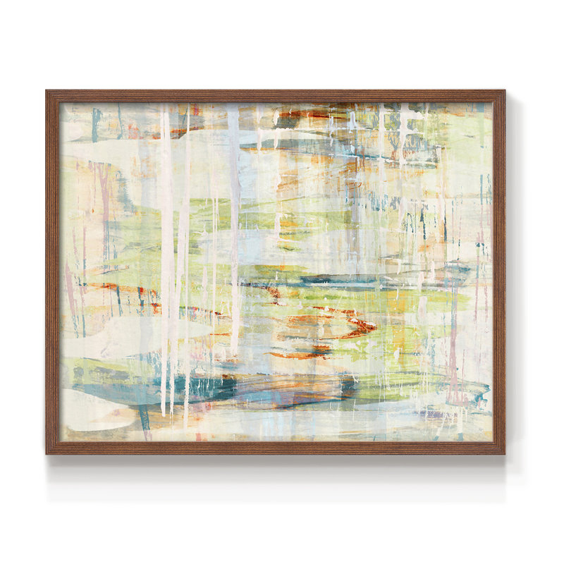 Giverny - Impression encadrée - Restickable, H 11 po x l 14 po, Noyer