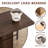 No Assembly Required, 58.9'' Folding Dining Table For Small Space, Rectangular Wooden Extendable Dinning Table With Wheels And Storage For Dining Room-98839870