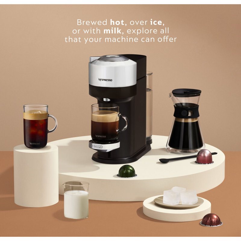 Nespresso Vertuo NEXT Coffee and Espresso Machine by De'Longhi, Chrome