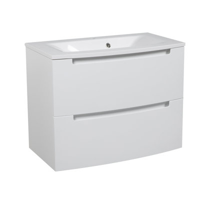 Jaidel 26.3'' Wall Mounted Single Bathroom Vanity with Acrylic Top with Mirror