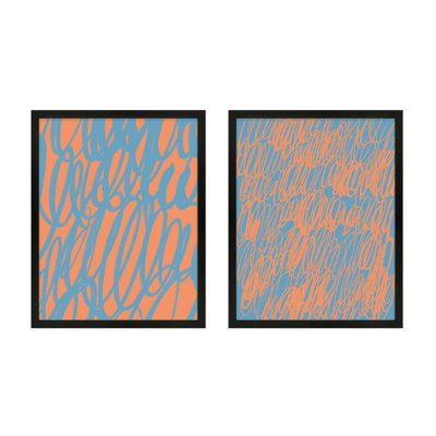 Color Squiggles Framed Graphic Art by Jacques Pilon