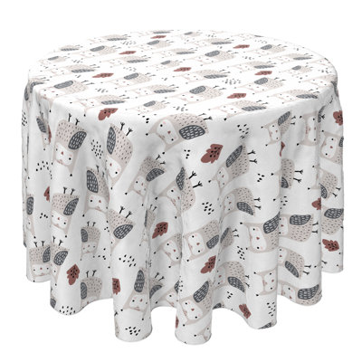 Round Cotton Twill Tablecloth