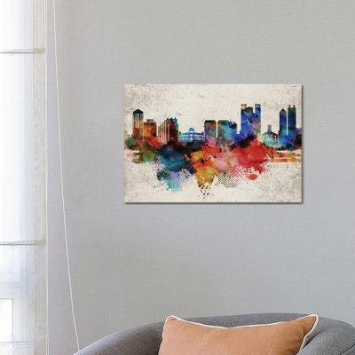 Honolulu Abstract - Wrapped Canvas Painting