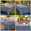 Nappe PEVA imperméable Buffalo Gingham avec envers en flanelle, repas intérieur et extérieur-131239449-131239450