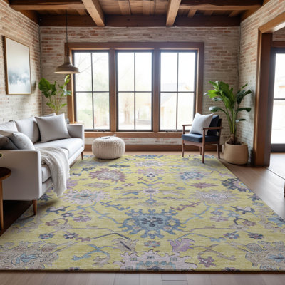 Premium Machine Washable Gurubaksh AMF1154 Global Rug