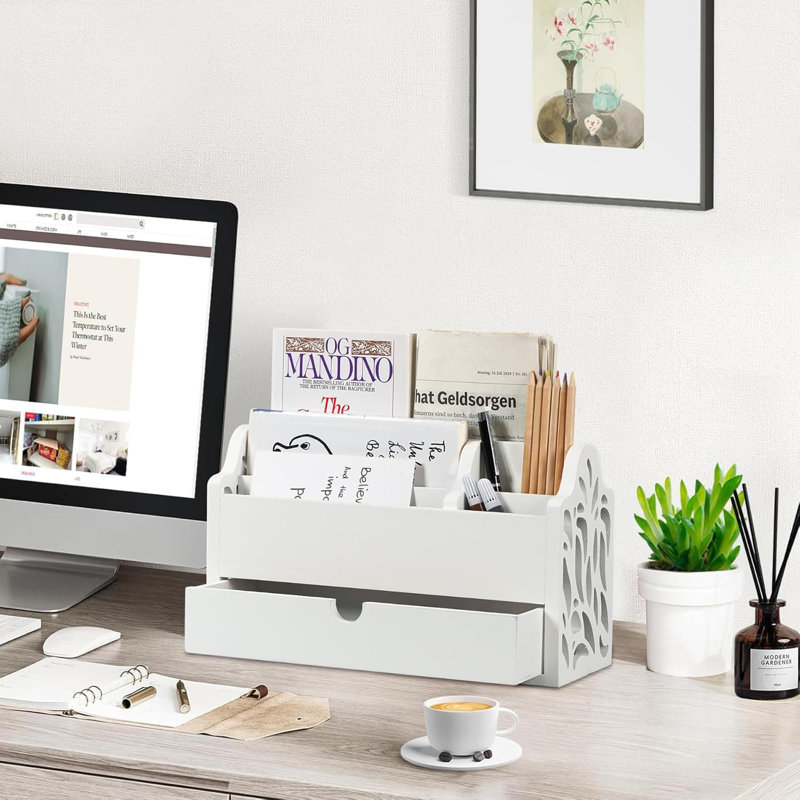 Wood Desk Organiser