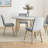 Glennon 48" Round Solid Marble Top Dining Table