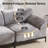 106.3" L-shape Sectional Sofa with Ottoman-1601399893