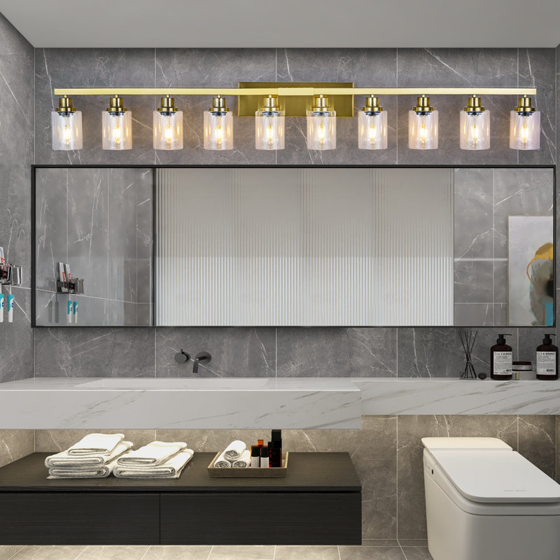 Élégant meuble-lavabo doré de style moderne pour la salle de bain et la chambre à coucher