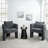 Modern 3-Leg Chenille Dining Chair With Ergonomic Arms & Removable Pillow, Comfy Accent Chair, Small Space Armchair For Living Room, Bedroom, Dining Room And Office-525663443
