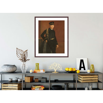 «Achille De Gas in the uniform of a cadet» par Edgar Degas, impression giclée encadrée