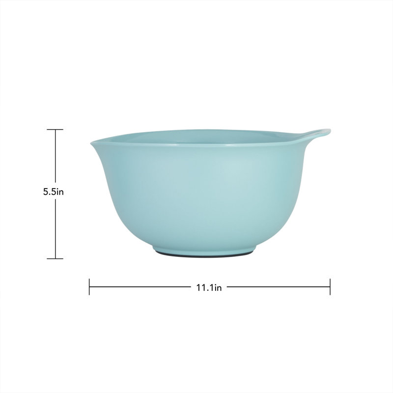KitchenAid® 3 Pieces Universal Mixing Bowls, Aqua Sky