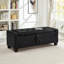 Banc rembourré capitonné avec rangement-129546599