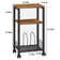 Laibah 3 Tier Moveable Small End Table, Record Player Stand with Records Shelf
