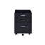 Armoire au fini noir et chrome