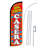 Double Sided 144'' H x 30'' W Polyester Flag Set