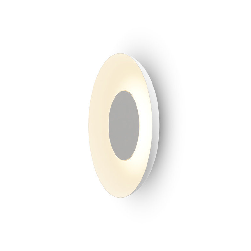 Ramen LED Flush Mounted Sconce, 3.5" H x 24" W x 24" D, Matte White