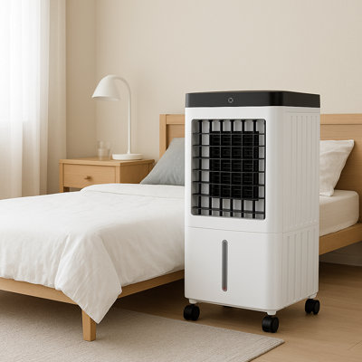 1170 CFM Indoor Portable Evaporative Ice Cooling Fan Water Conditioner Humidifier Unit with Remote