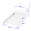 Lit plateforme tapissier avec tête de lit Jula-272544043
