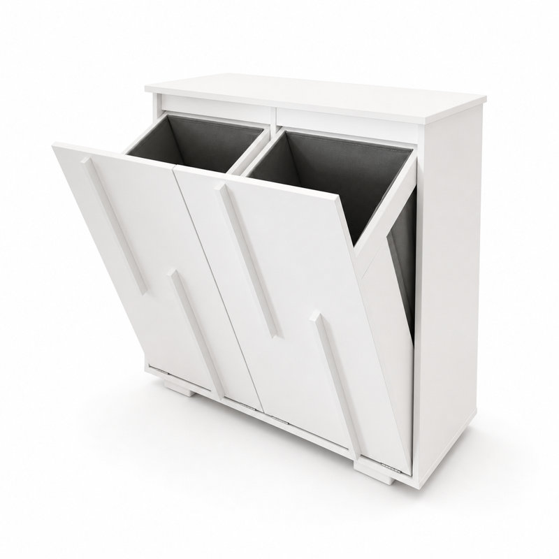 Armoire pour panier à linge avec sacs amovibles Clarity