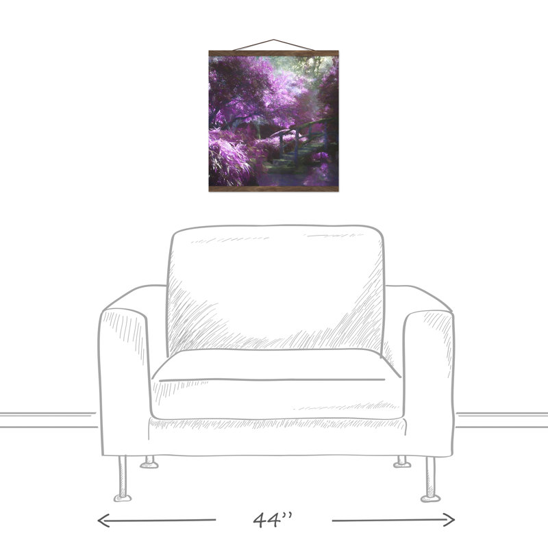 " Purple Bridge " Painting Print