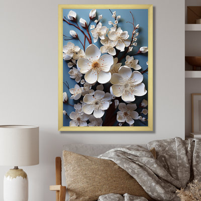 Cornouiller blanc qui fleurit tranquillité II sur toile