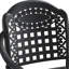 Paire de sièges de patio en aluminium coulé, 2 pièces, noir et anticorrosion, sièges rembourrés confortables, siège à coussin de glissement, structure rouillée, coussins, pied de réduction du bruit