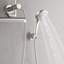 Mini pomme de douche 8 pouces FORNO ACQUA AcquaFALL, finition nickel brossé, douche de pluie, pomme de douche à main, jets de corps, débit de 2,5 GPM-116472618