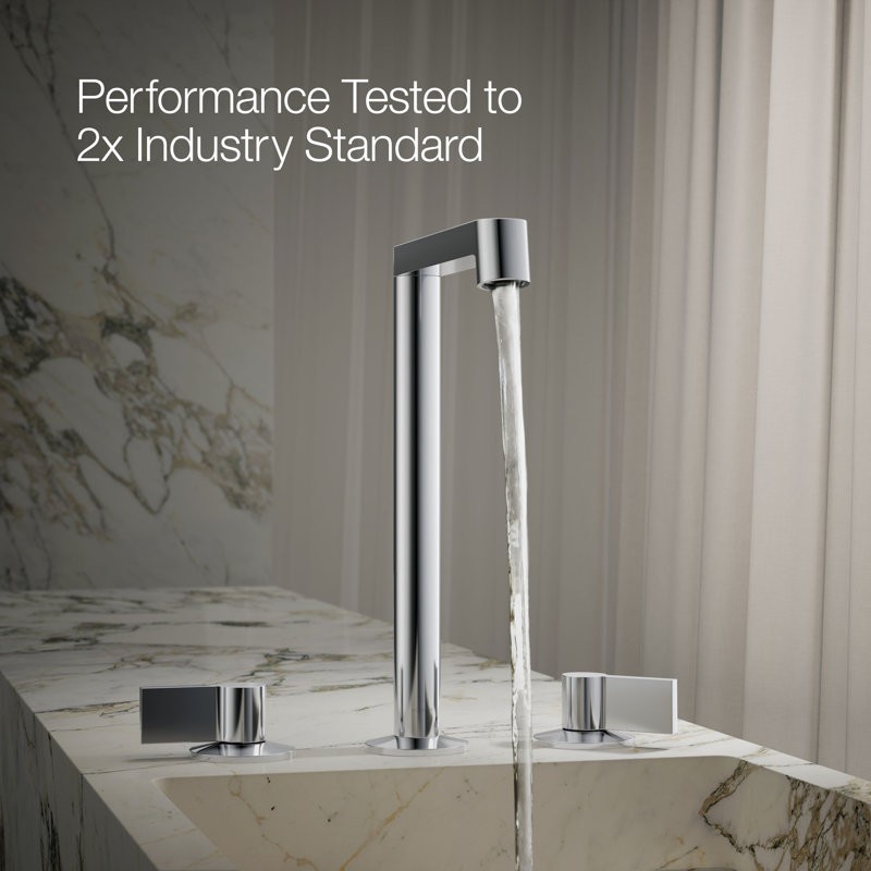Components Tallbathroom Sink Spout with Row Design, Polished Chrome