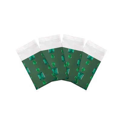 Serviettes de table en satin de coton Gem Emeralds