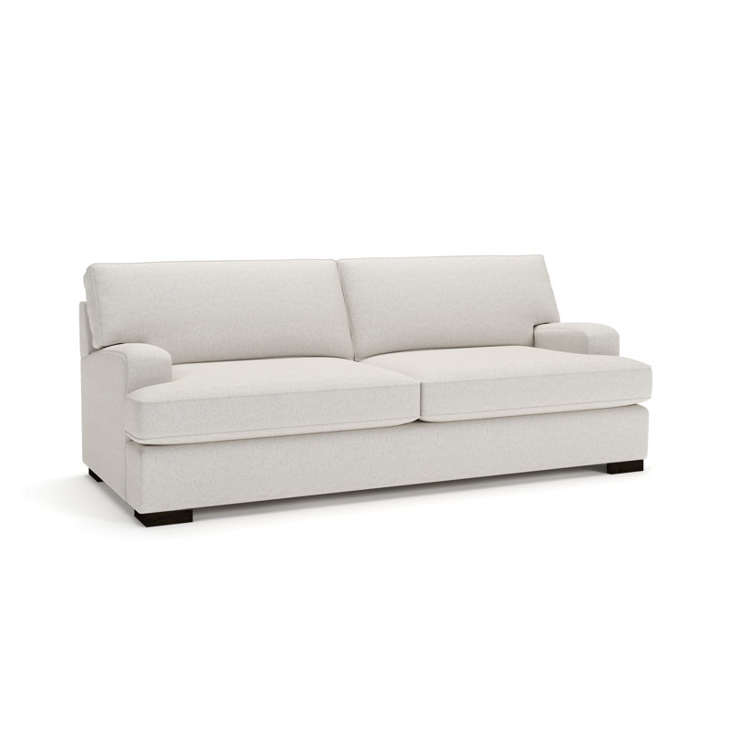 Brooklyn 93'' Sofa, Macarena Light Gray Basketweave