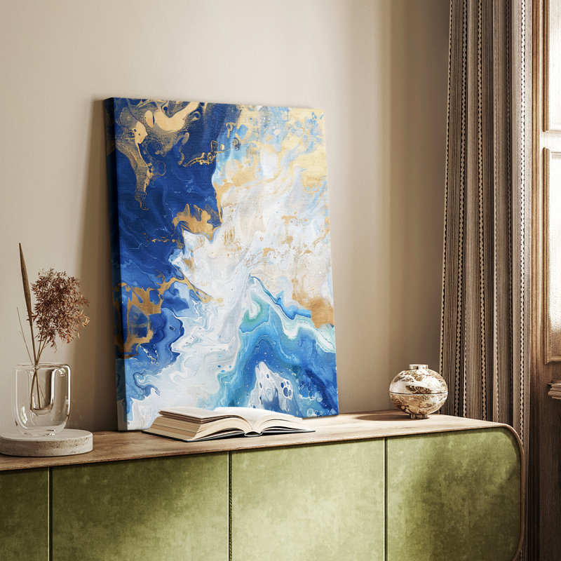 ABSTRACT Series CDIV -Custom Wrapped Gallery Cavas, 48" H x 32" W