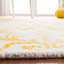 Tapis en laine / coton touffeté à la main Berman en ivoire / or-1407421286
