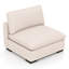 Chaise sans accoudoirs modulaire de 38,5 po de largeur