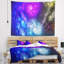 Tapisserie galaxies amas stellaires pivotant en couleurs fractales abstraites-28495355