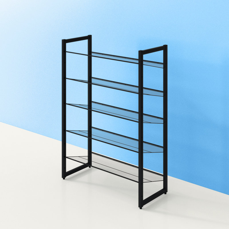 20 Pair Stackable Shoe Rack, Black