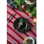 Paquet de 8 assiettes élégantes en plastique noir, D13, pour rehausser le décor des repas et des événements-682401786