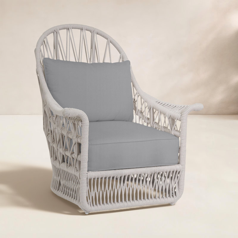 Dana Outdoor Armchair, Canvas Granite Sunbrella® Canvas