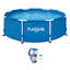 Plastic Round Frame Set Pool H x W x L , with Pump Included-129400739-95382650