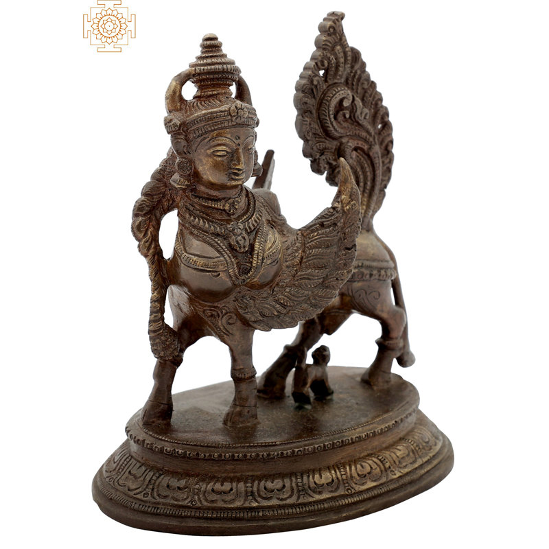 Figurine Kamadhenu, Brun