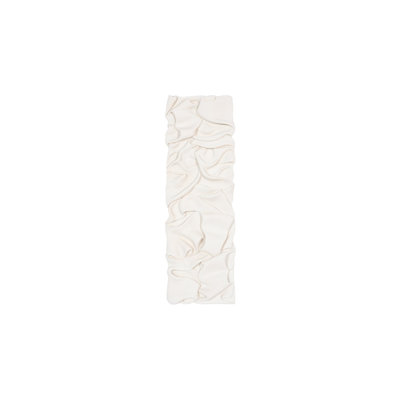Drape Runner Wall Art, White Stone
